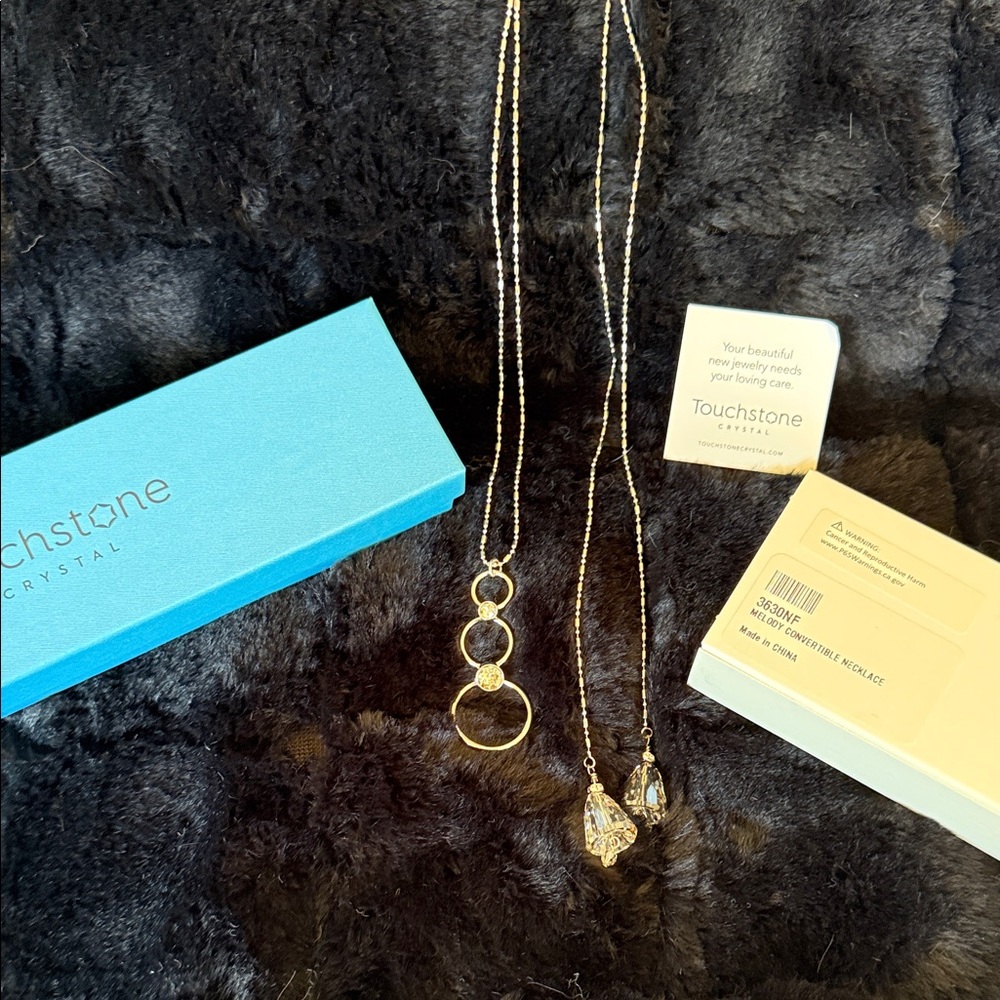 Touchstone Crystal Melody Convertible Necklace